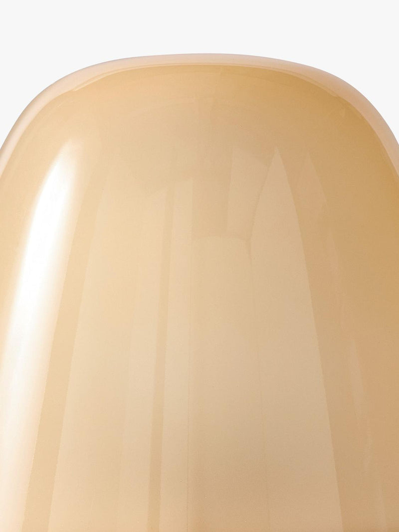 West Elm Gilmore glass mushroom table lamp in champagne - British product