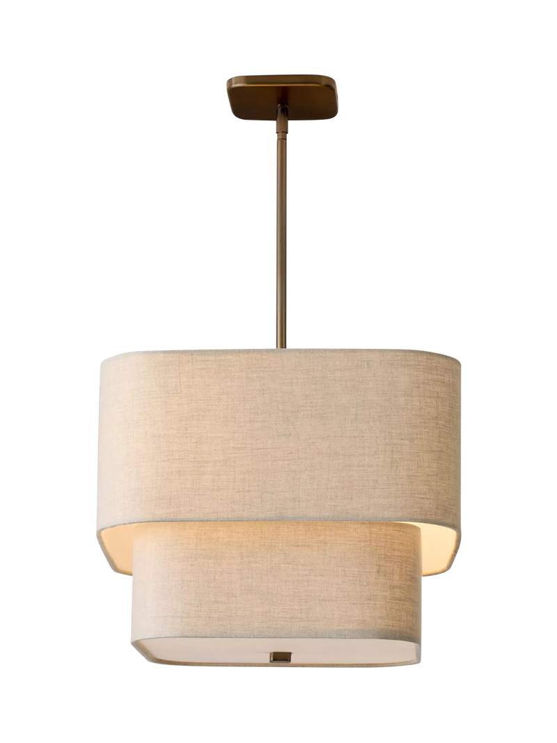 West Elm Aleena pendant ceiling light white natural - British product