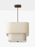 West Elm Aleena pendant ceiling light white natural - British product