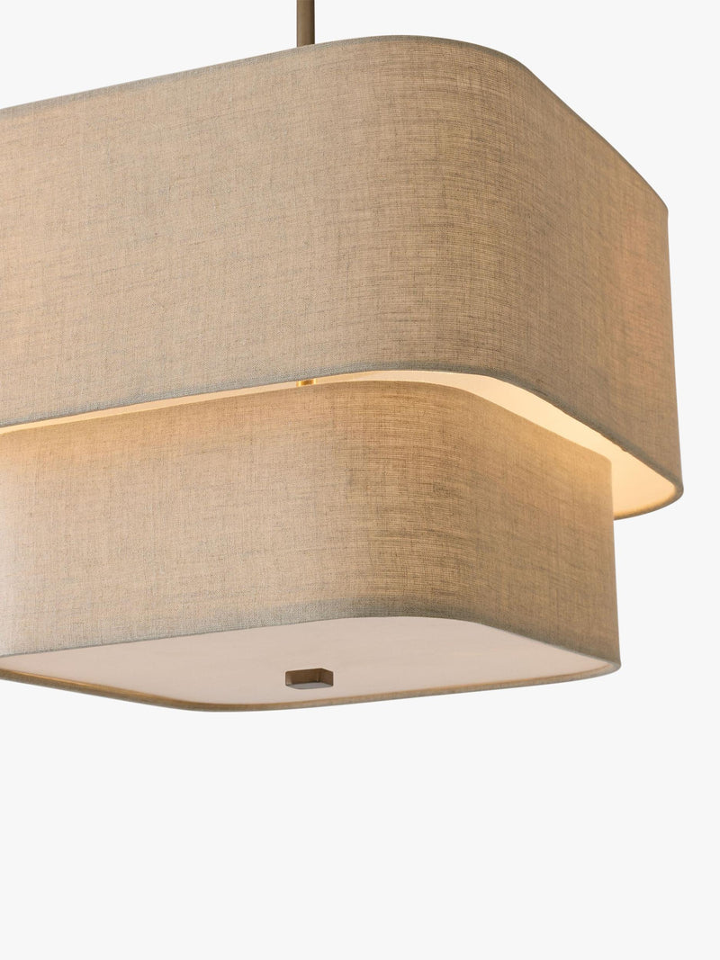 West Elm Aleena pendant ceiling light white natural - British product