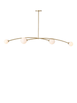John Lewis West Elm Holling 4 Arm Ceiling Light, Metallic Bronze- Buy online at McGrocer