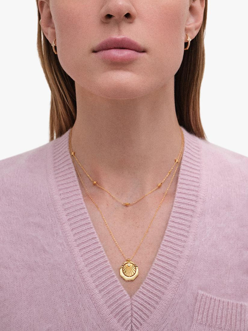 Astley Clarke Celestial Sunrise necklace in gold, UK version