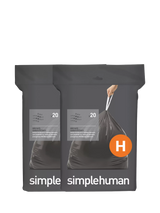 John Lewis Simplehuman Odorsorb Bin Liners Code H Pack of 40- Buy online at McGrocer