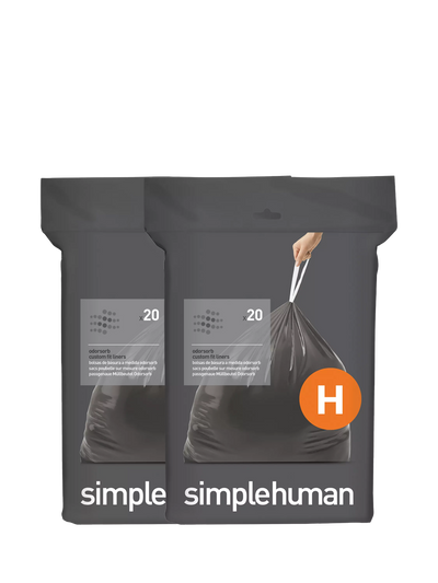 John Lewis Simplehuman Odorsorb Bin Liners Code H Pack of 40- Buy online at McGrocer