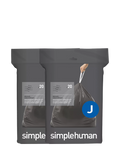 Simplehuman Odorsorb bin liners Code J pack of 40, UK version