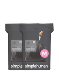Simplehuman Odorsorb bin liners code M pack of 40, imported from the UK