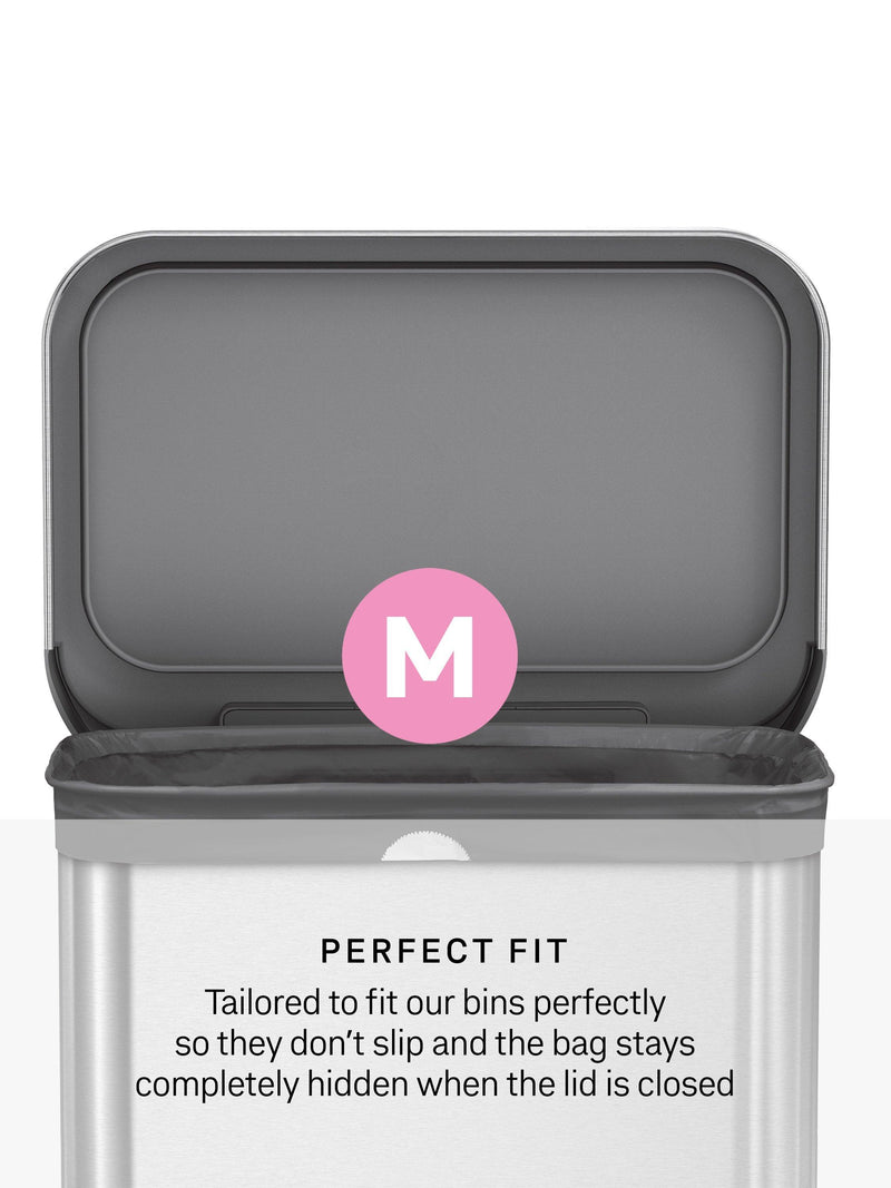 Simplehuman Odorsorb bin liners code M pack of 40, imported from the UK