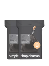 John Lewis Simplehuman Code Q Odorsorb Bin Liners, Pack of 40- Buy online at McGrocer