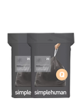 Simplehuman Odorsorb bin liners Code Q pack of 40, UK version