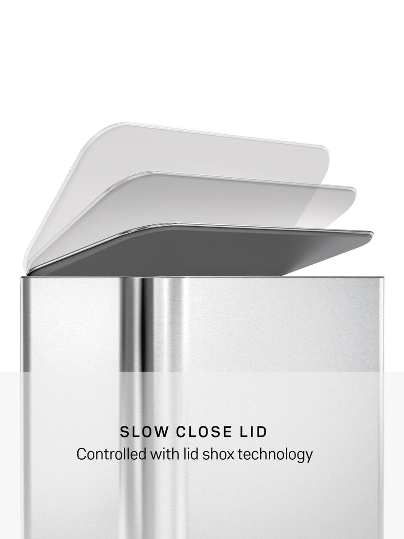 Simplehuman mini recycler pedal bin 15L (British brand)