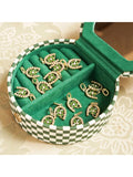Daisy London compact jewellery case checkerboard green, UK version