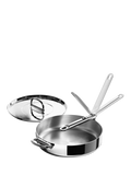 Joseph Joseph folding handle stainless steel saute pan with lid 28cm, UK version