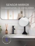 Simplehuman sensor makeup mirror with 5x magnification (British brand)