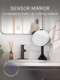 Simplehuman sensor makeup mirror with 5x magnification (British brand)