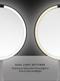Simplehuman sensor makeup mirror with 5x magnification (British brand)