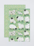 Ulster Weavers sheep print cotton tea towels set of 2, imported from the UK