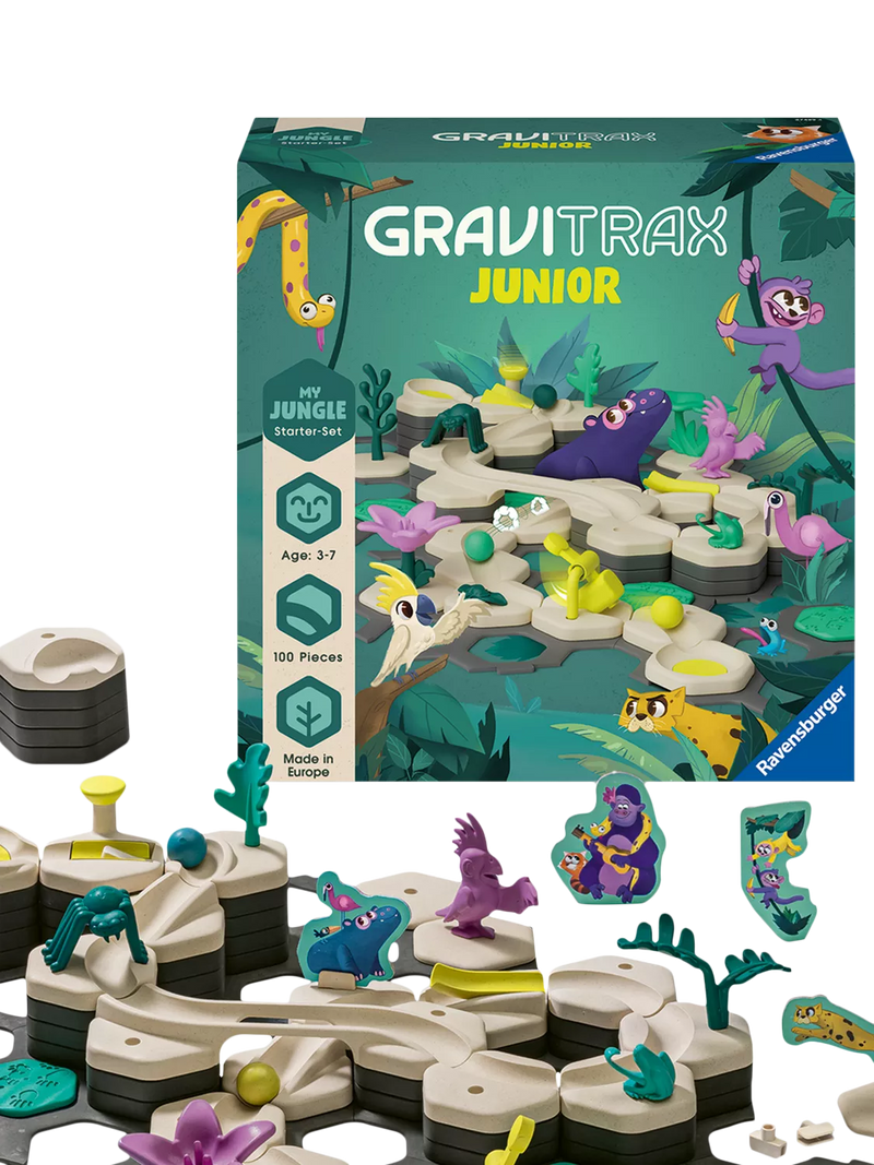 GraviTrax Jungle marble run 100-piece set - British product