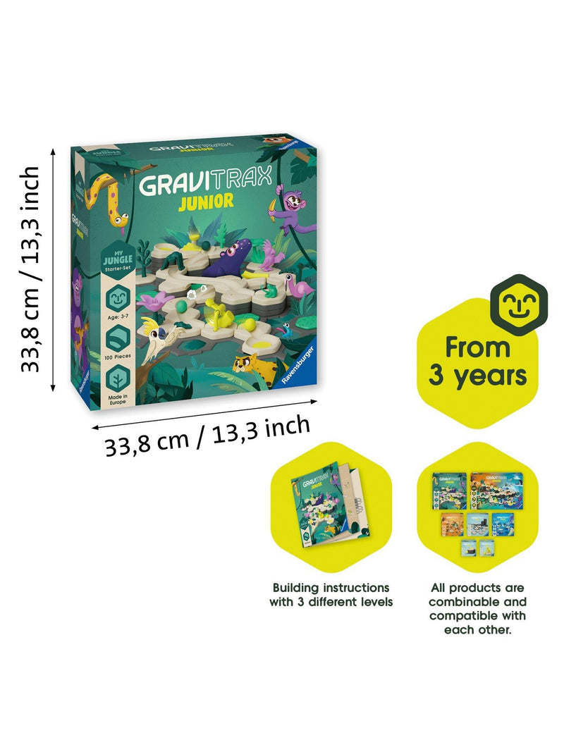 GraviTrax Jungle marble run 100-piece set - British product