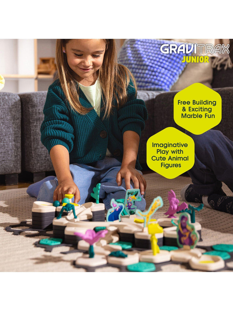 GraviTrax Junior dinosaur marble run starter set (British brand)