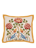 Morris & Co. indigo floral cushion 45cm, imported from the UK