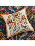 Morris & Co. indigo floral cushion 45cm, imported from the UK