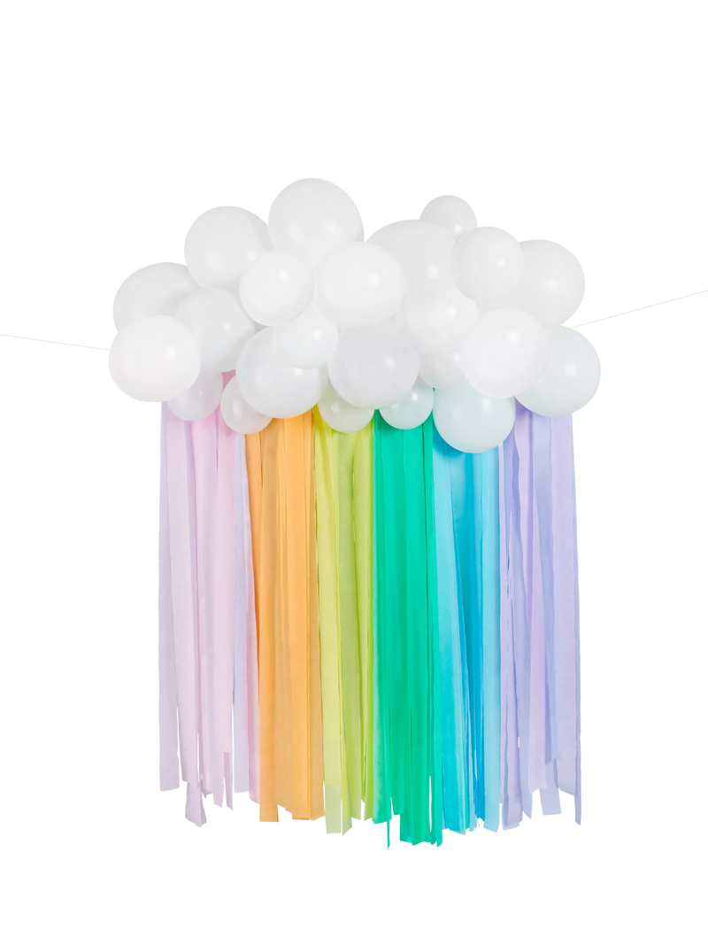 Hootyballoo Rainbow Streamer Party Backdrop Multi, UK version