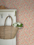 Laura Ashley Loveston wallpaper coral pink L10m x W52cm - British product