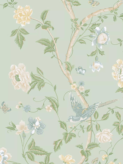 John Lewis Laura Ashley Summer Palace Wallpaper Eau de Nil- Buy online at McGrocer