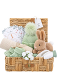 Bumbles & Boo baby hamper with blanket and bunny - British product
