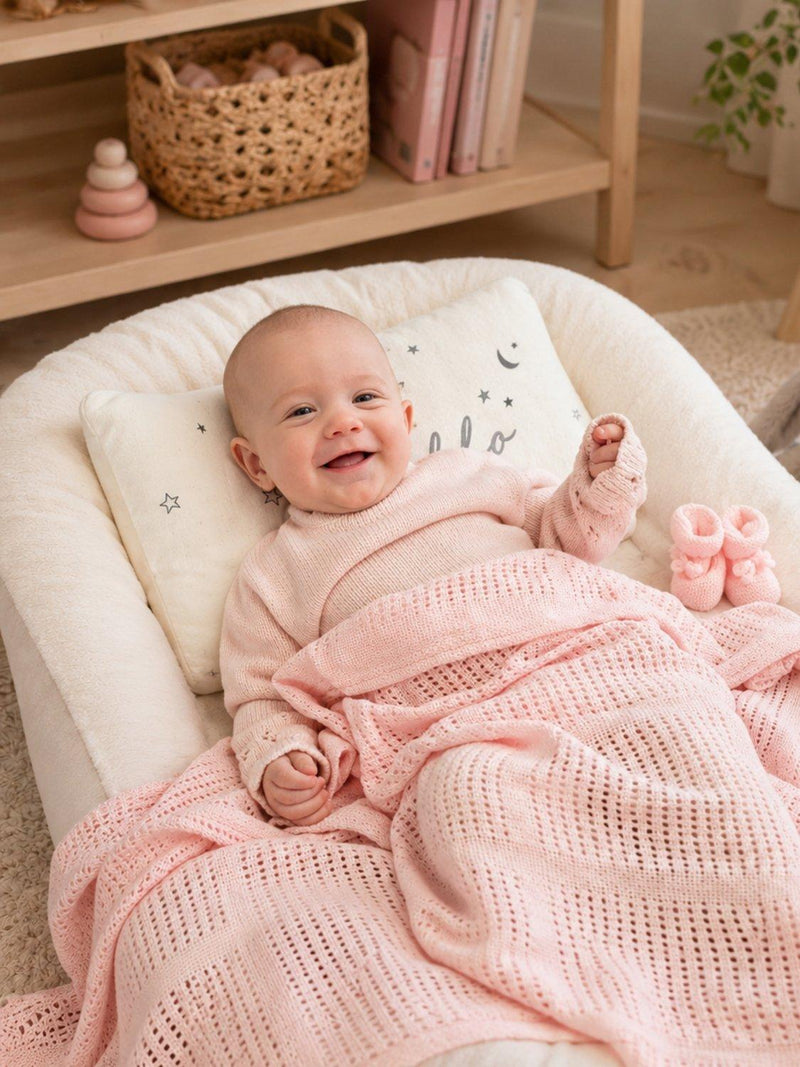 Bumbles & Boo Marshmallow Dreams baby hamper with personalised card (British brand)