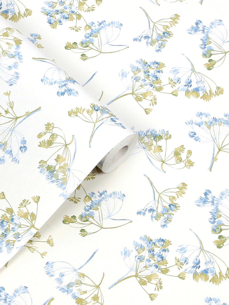 Laura Ashley Avonbury Hedgerow Green wallpaper - British product