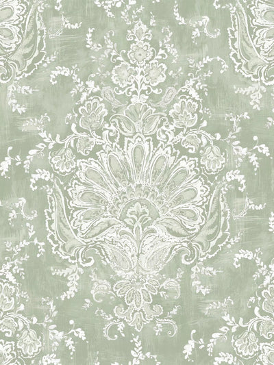 John Lewis Ornamentales Blumen- und Paisleymuster Tapete in Salbei – Jetzt online bei McGrocer kaufen