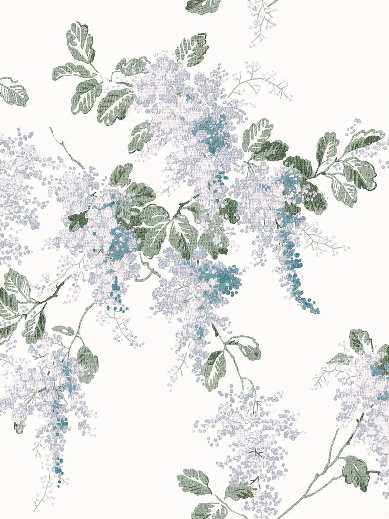 Laura Ashley Mirabelle wallpaper Pale Seaspray, UK version