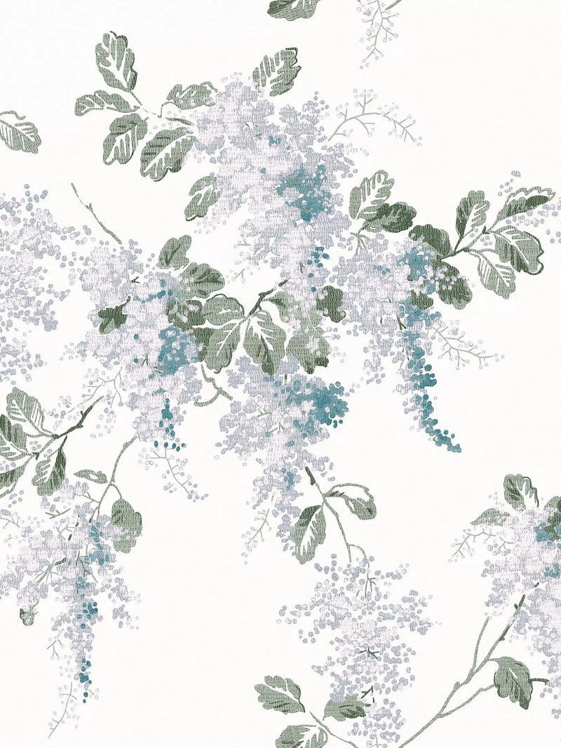 Laura Ashley Mirabelle wallpaper Pale Seaspray, UK version