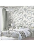 Laura Ashley Mirabelle wallpaper Pale Seaspray, UK version