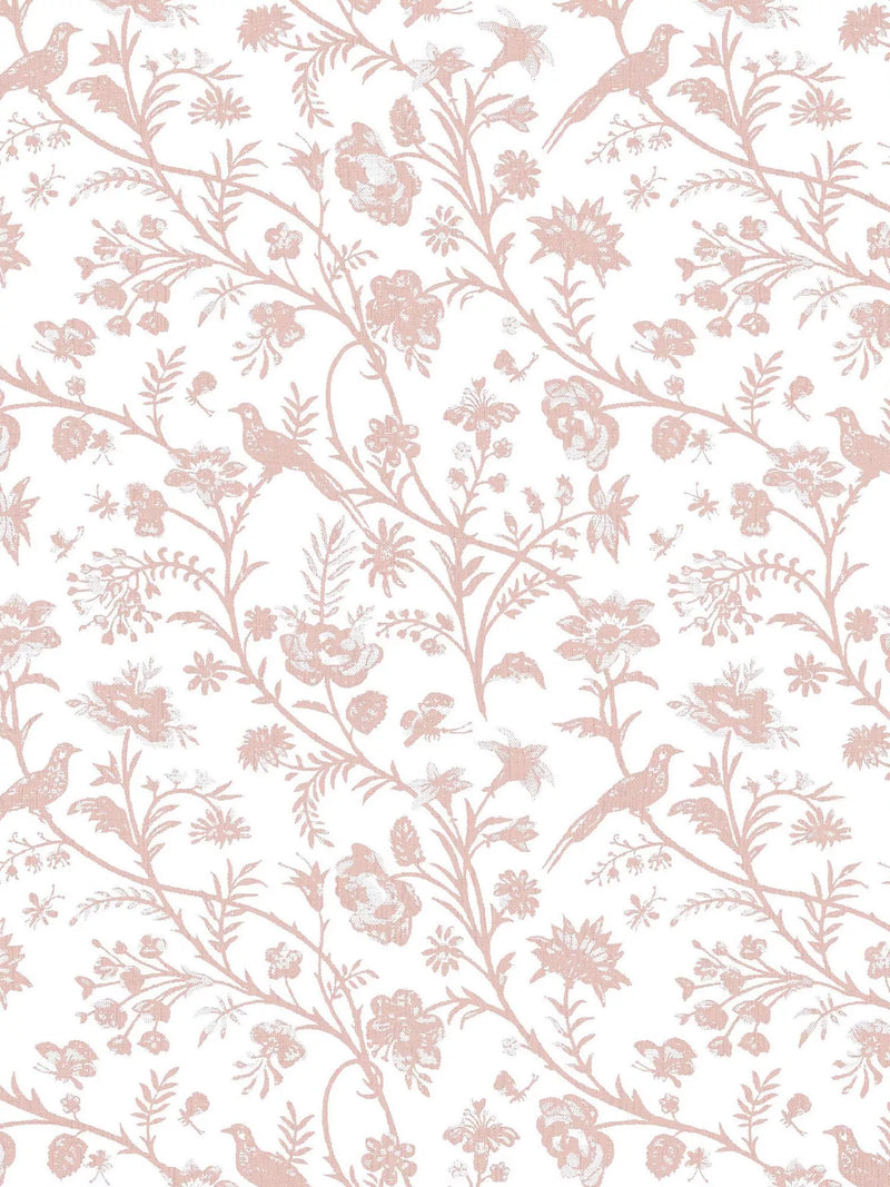Laura Ashley Shepherds Purse Dark Blush wallpaper 10m x 52cm (British brand)