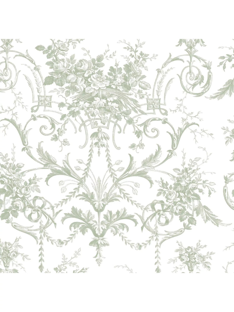 Laura Ashley Tuileries Wallpaper, Sage Green