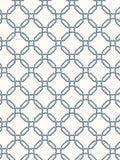 Laura Ashley Westminster trellis design wallpaper in Dusky Seaspray, UK version