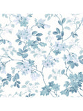Laura Ashley floral wallpaper with Yewland pattern in Seaspray color, UK version