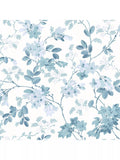 Laura Ashley floral wallpaper with Yewland pattern in Seaspray color, UK version