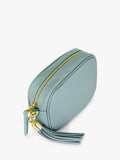 Apatchy London leather crossbody camera bag with gold hardware, UK version