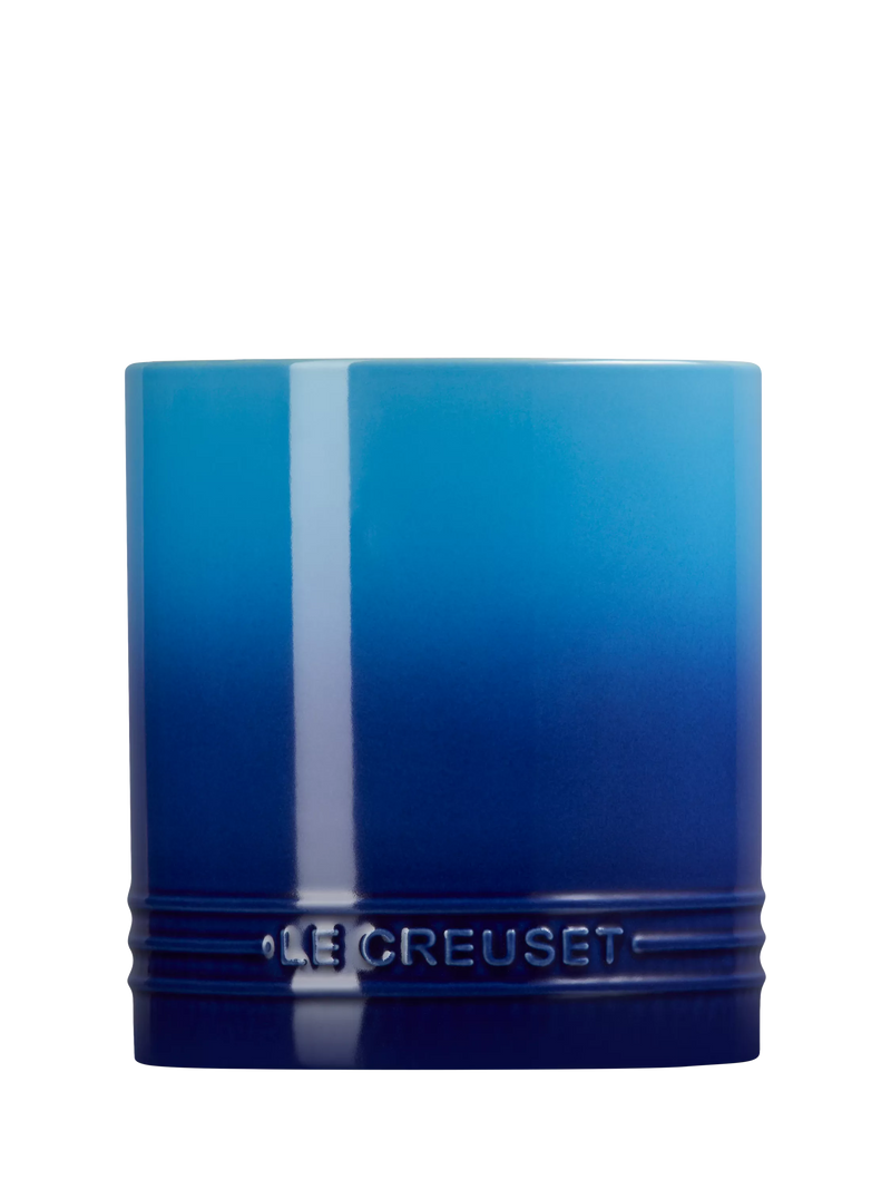 Le Creuset stoneware utensil jar in Azure with 1.1L capacity, UK version