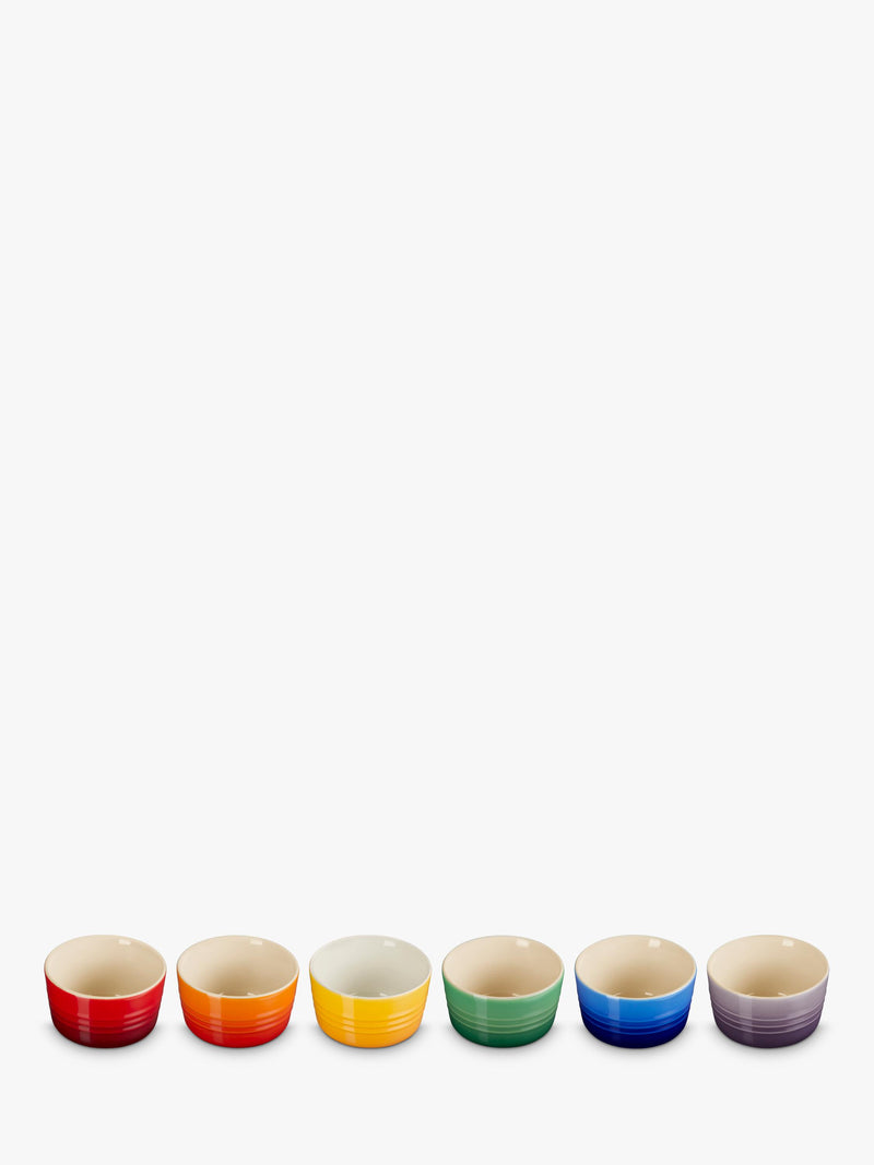 Le Creuset stoneware ramekin set rainbow 100ml (British brand)