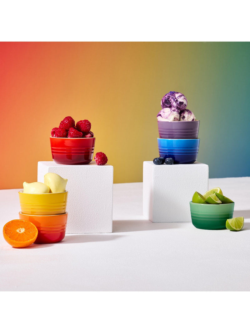 Le Creuset stoneware ramekin set rainbow 100ml (British brand)