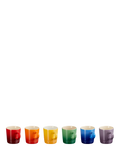 Le Creuset stoneware espresso mugs set of 6 rainbow (British brand)