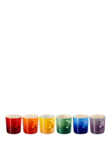 John Lewis Le Creuset Stoneware Mug Set of 6 350ml Rainbow- Buy online at McGrocer