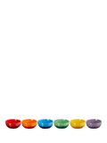 Le Creuset stoneware cereal bowls rainbow set of 6, UK version