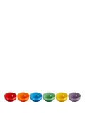 Le Creuset stoneware cereal bowls rainbow set of 6, UK version