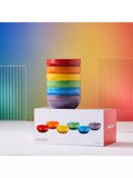 Le Creuset stoneware cereal bowls rainbow set of 6, UK version