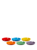 Le Creuset stoneware pasta bowls rainbow set of 6 22cm, UK version